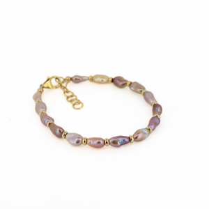 Brianne & Co gold fill freshwater pearl bracelet