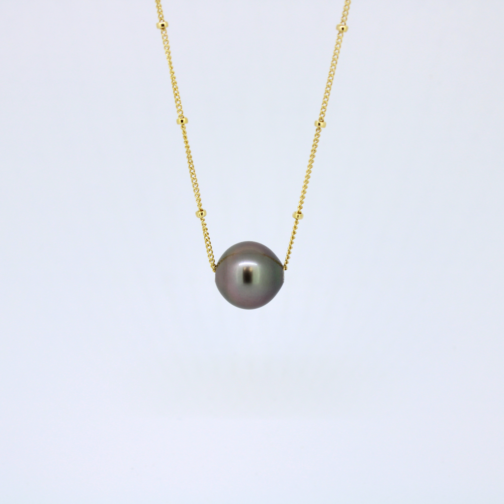 Brianne & Co. Tahitian pearl 14k gold fill necklace