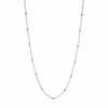 Brianne and Co. Sterling Silver Satellite Chain w/ 2mm beads hanging with a white background
