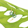 Brianne and Co gold fill jade donut threader earrings