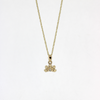 Brianne and Company 14k  gold Naupaka Necklace with a diamond