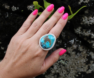 Sterling Silver Turquoise Statement Ring