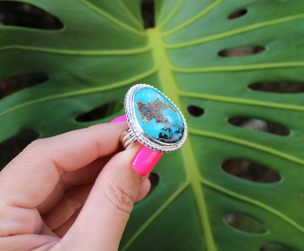 Sterling Silver Turquoise Statement Ring