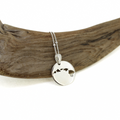 Sterling Silver Hawaiian Island Chain Cut Out Necklace close up front view