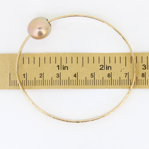 Brianne & Company heirloom style bangle side view with measurement