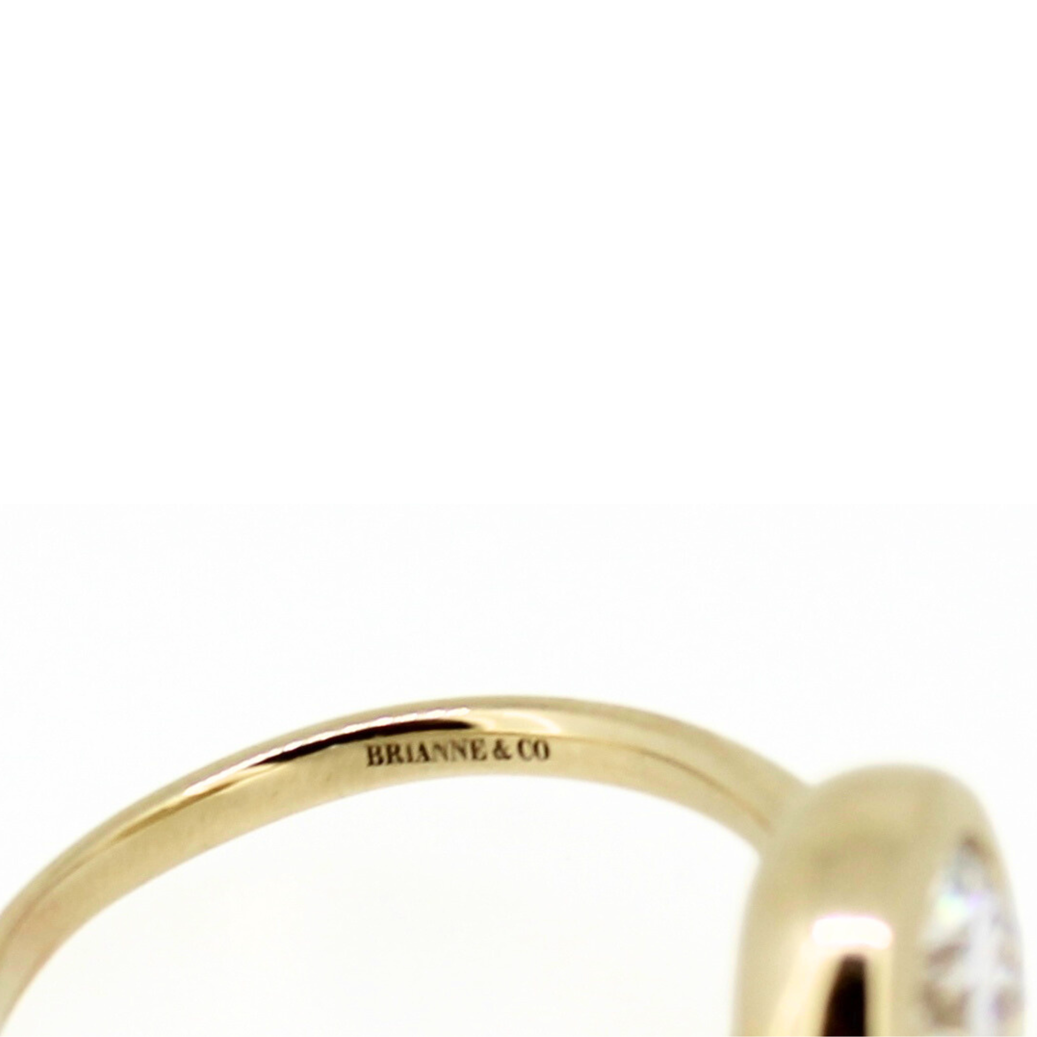 14k gold Brianne & Co ring with engraving
