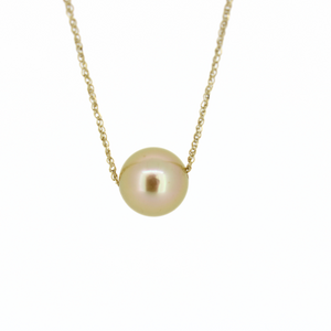 Brianne & Co golden south sea pearl on 14k chain