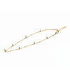 Brianne & Co gold fill anklet with tiny Larimar stones
