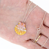 Sterling Silver Sunrise Shell Necklace 18"