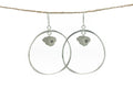 brianne and co sterling silver lightweight organic hammered kauai love hoops
