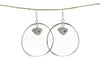 brianne and co sterling silver lightweight organic hammered kauai love hoops