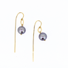 Brianne & Co gold fill natural pearl earrings, flat lay