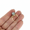 14k Plumeria Tahitian Pearl Ring Size 5.75