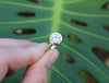 Brianne & Company 14k gold engagement ring with moissanite