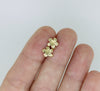 14k gold plumeria stud earrings made in Hawaii