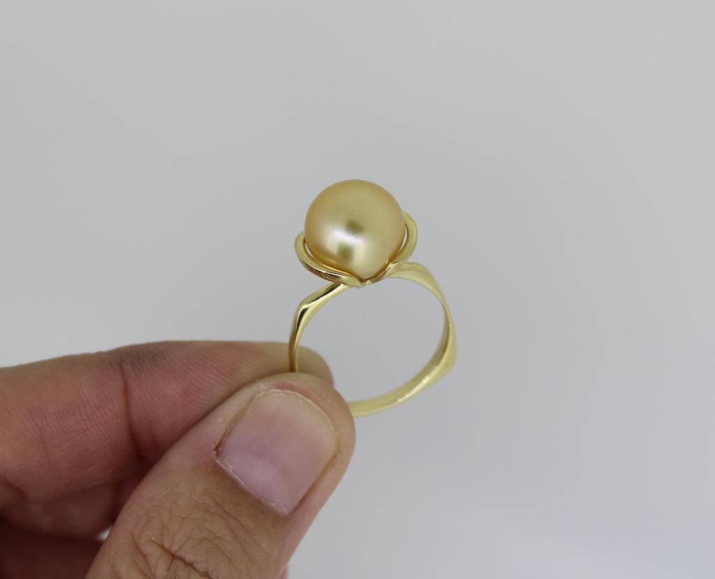 14k Golden South Sea Pearl Ring