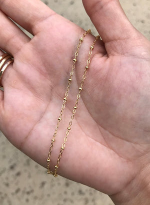 Brianne & Co. Gold Satellite Chain w/ 2mm beads