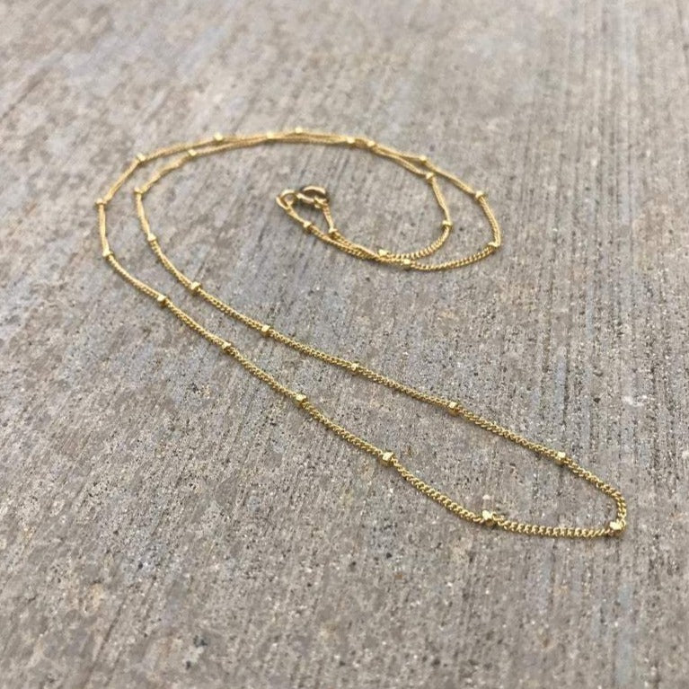 Gold Satellite Chain w/ 1.8mm Beads
