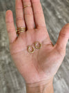 14k gold fill huggie hoop earrings by Brianne & Co.