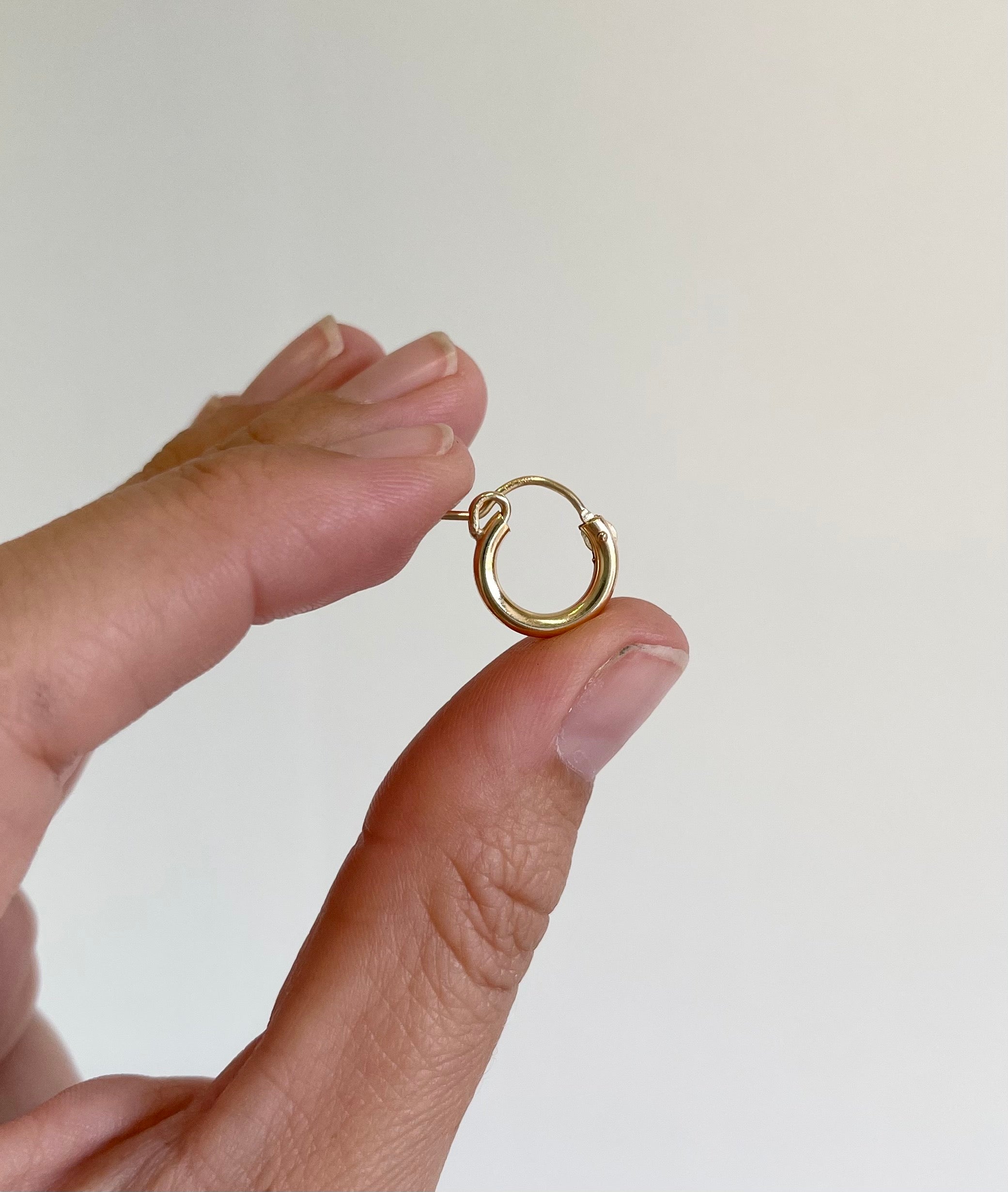 Gold fill 12mm hoop earrings Brianne & Co.