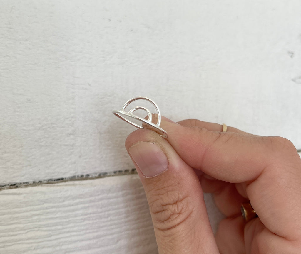 Sterling Silver Rainbow Ring